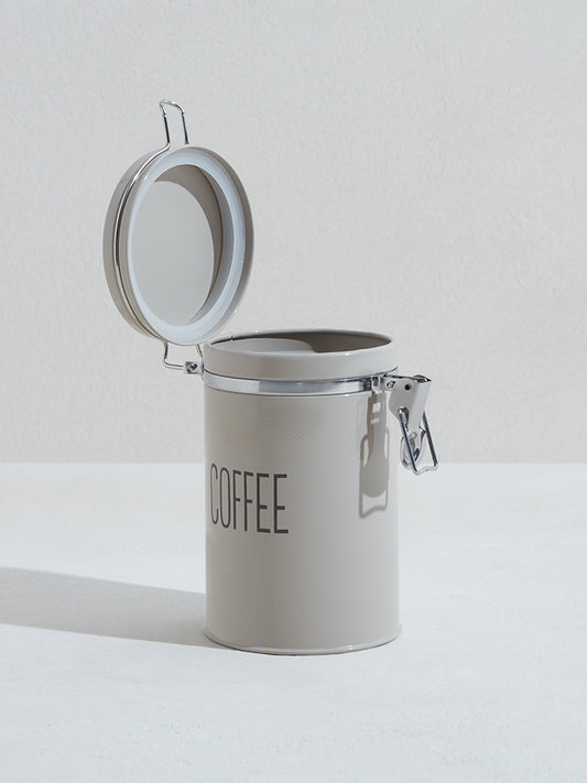 Westside Home Off White Coffee Canister