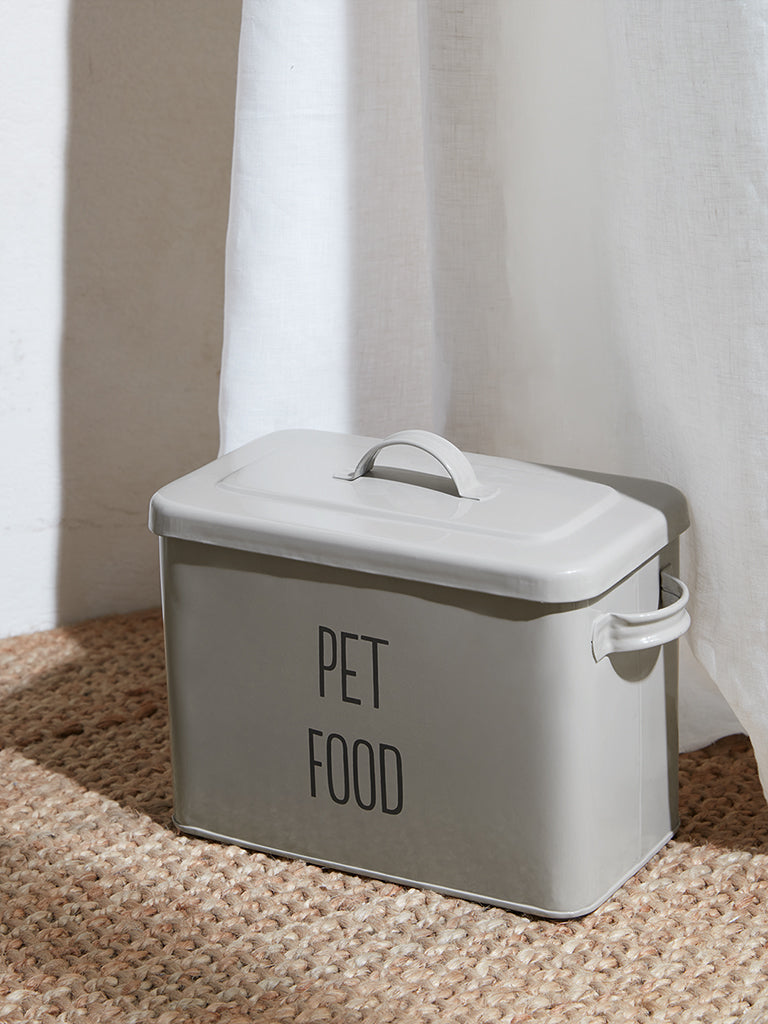 Westside Home Off White Pet Food Storage Container