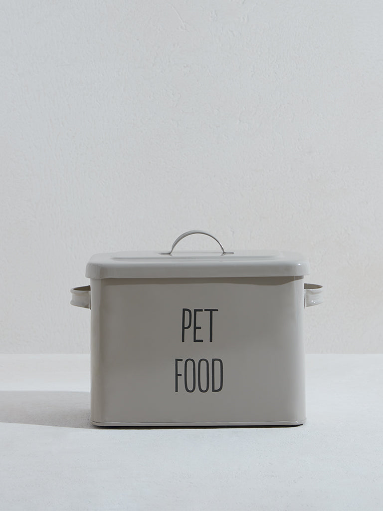 Westside Home Off White Pet Food Storage Container