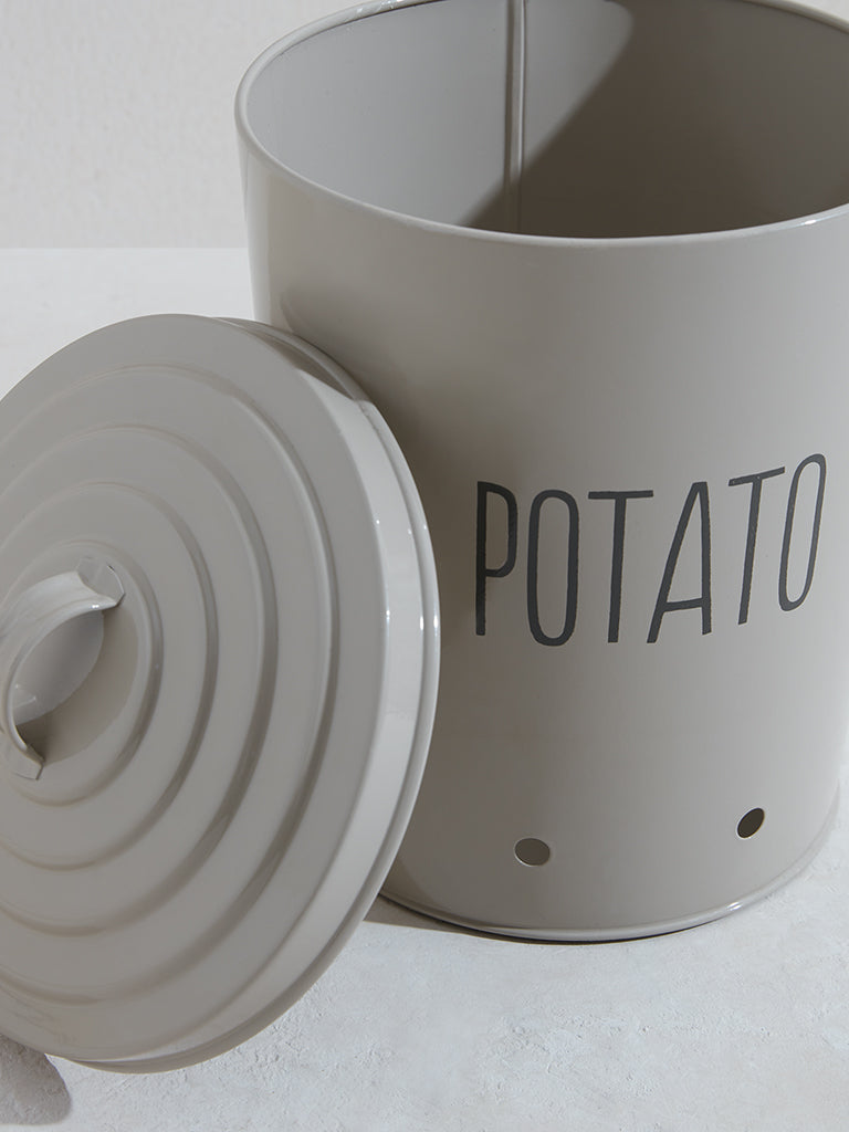 Westside Home Off White Potato Storage Jar
