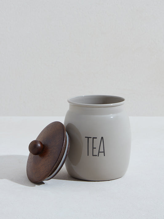 Westside Home Off White Tea Canister