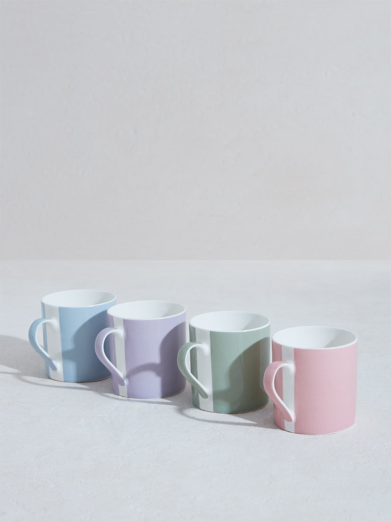 Westside Home Multicolour Mugs (Set of 4)