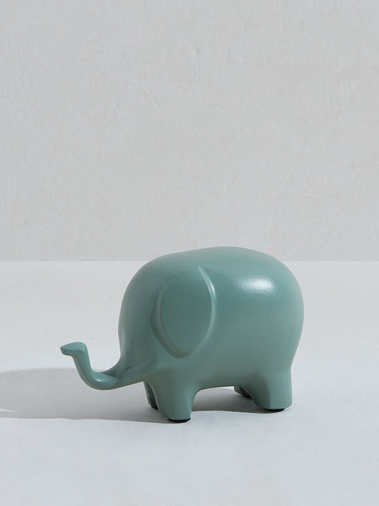Westside Home Aqua Elephant Figurine-Small