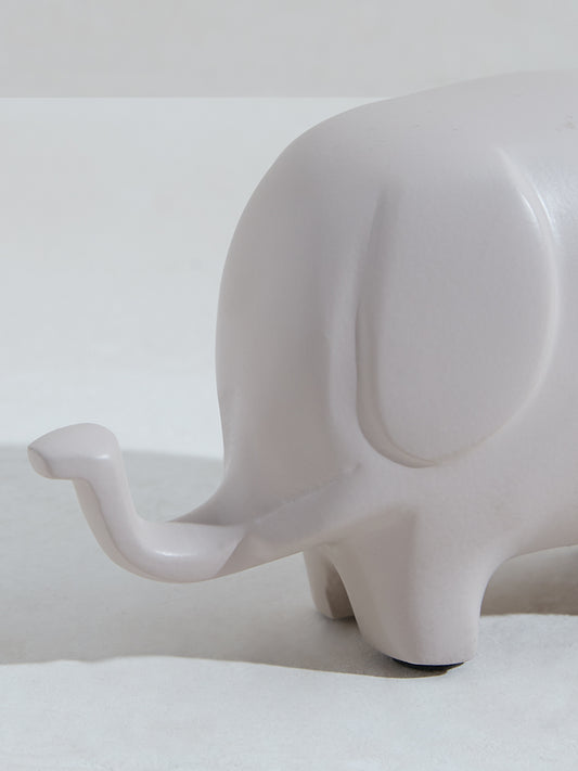 Westside Home Off-White Elephant Figurine-Small