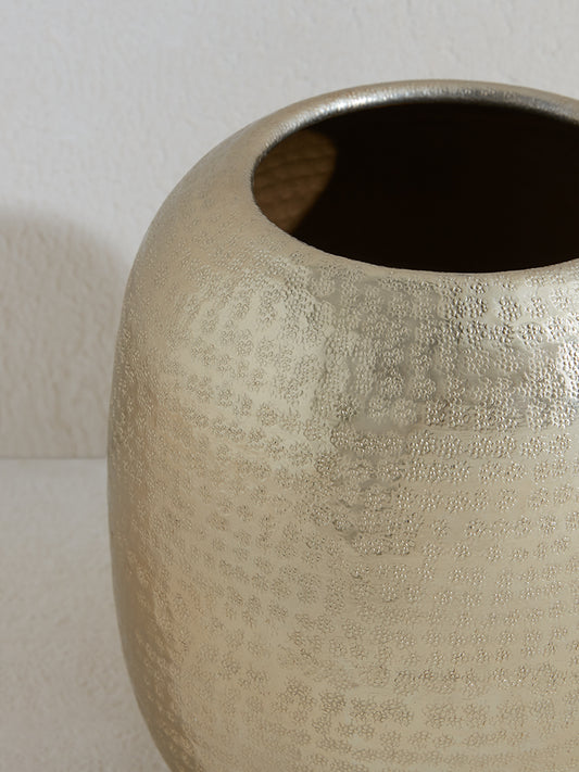 Westside Home Gold Metal Round Vase