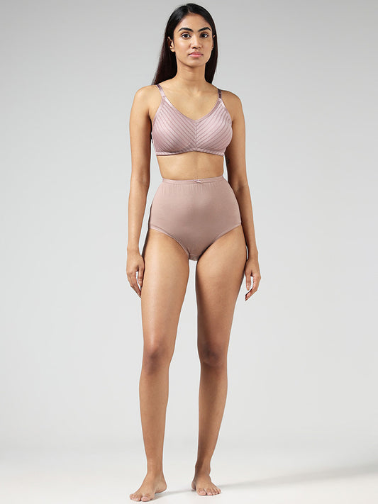 Wunderlove Solid Nude Brown Full Brief