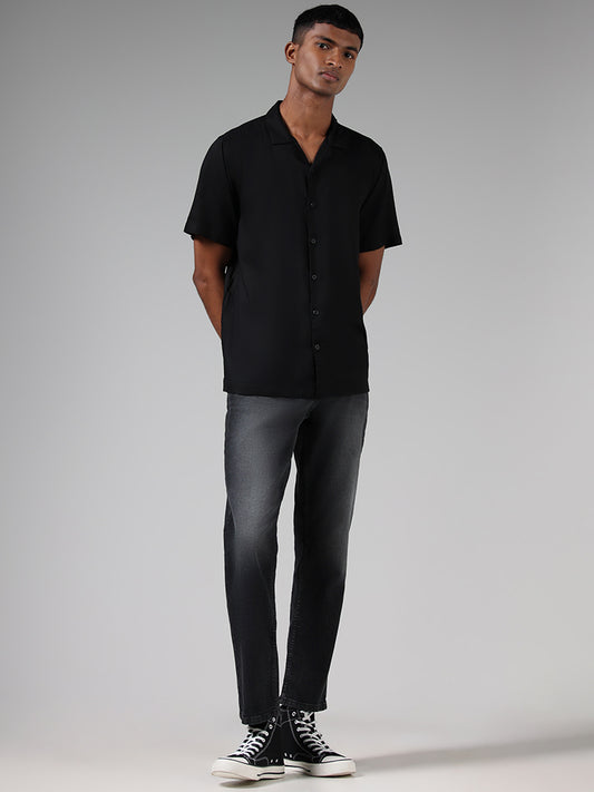 Nuon Black Relaxed-Fit Shirt