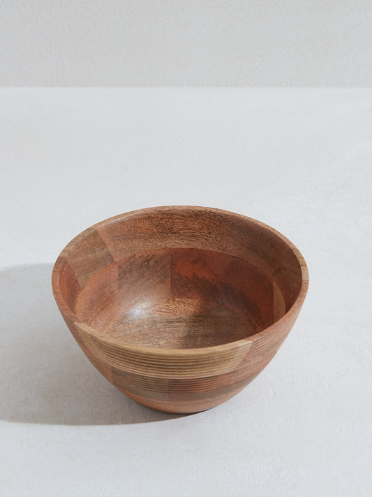 Westside Home Brown Wooden Bowl-Medium