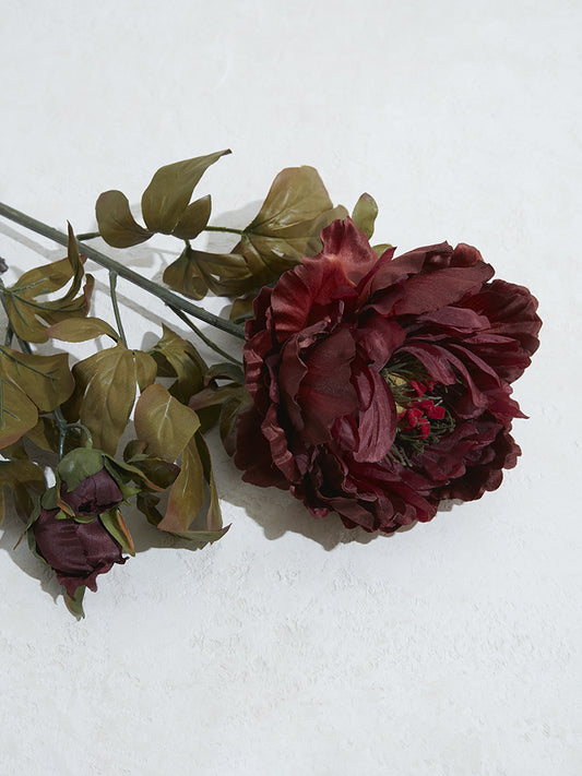 Westside Home Dark Red Artificial Peony-Large