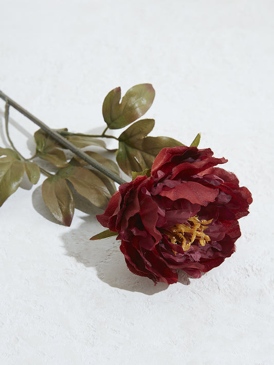 Westside Home Dark Red Artificial Peony-Small