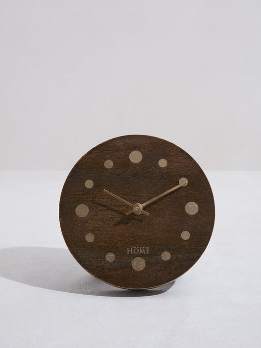 Westside Home Brown Wooden Clock