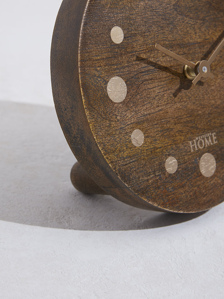 Westside Home Brown Wooden Clock