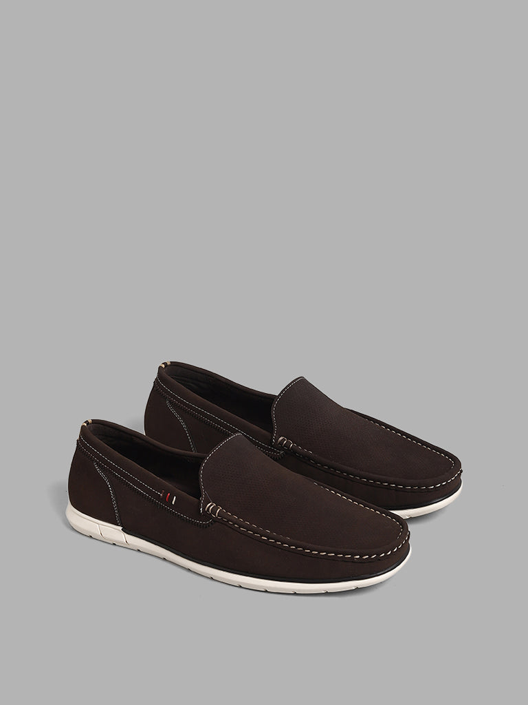 Buy SOLEPLAY Chocolate Brown SlipOn Loafers from Westside