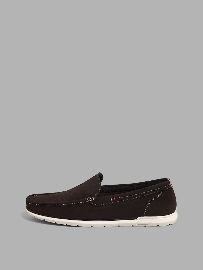 Buy SOLEPLAY Chocolate Brown SlipOn Loafers from Westside