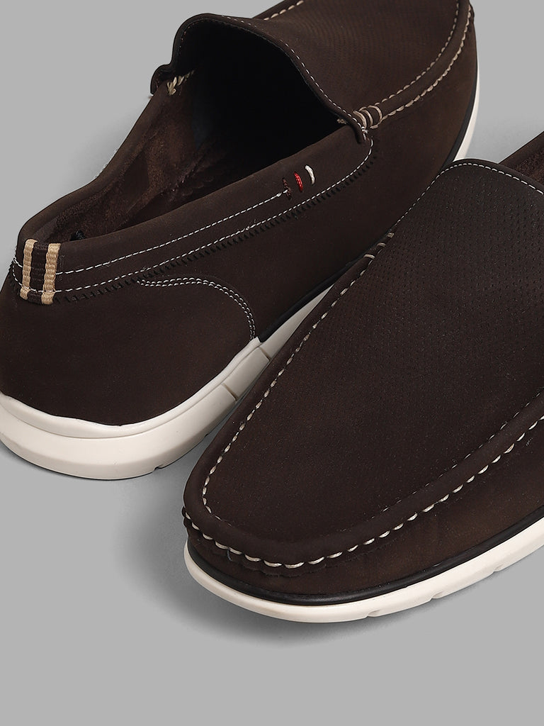 Buy SOLEPLAY Chocolate Brown SlipOn Loafers from Westside
