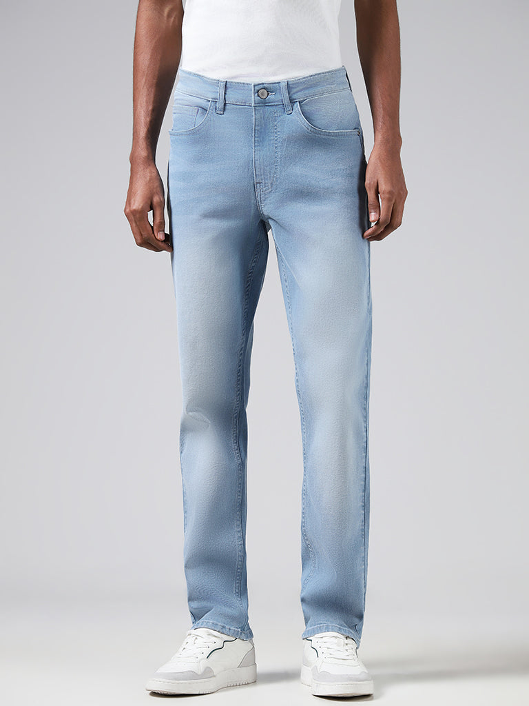 Nuon Ice Blue Relaxed - Fit Mid - Rise Jeans