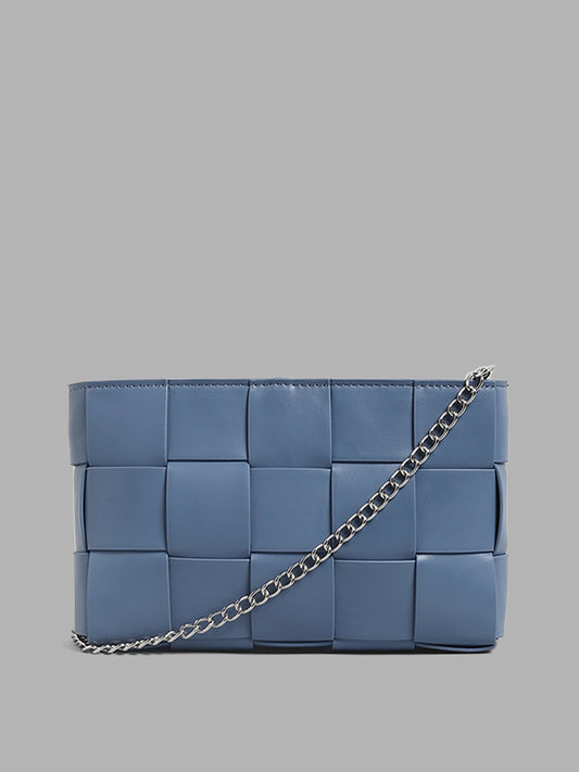 Studiowest Blue Chain Detail Handbag