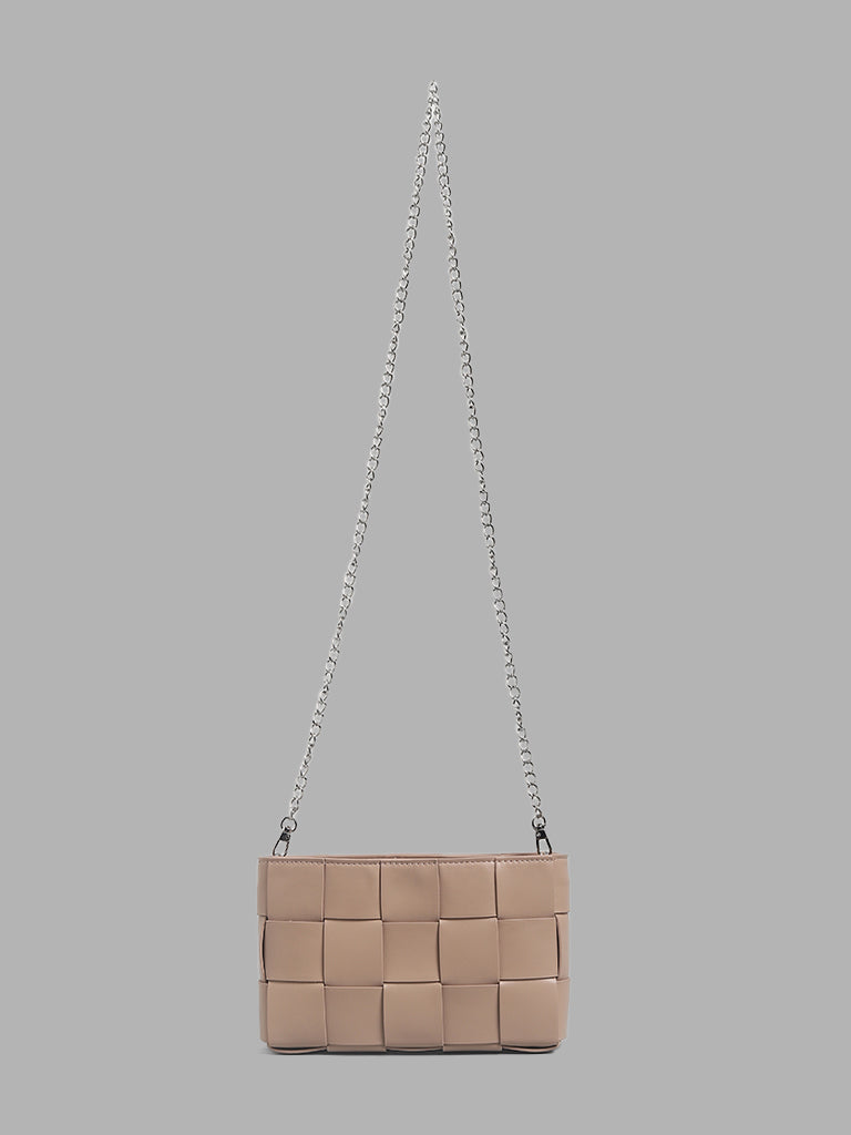Studiowest Beige Chain Detail Handbag