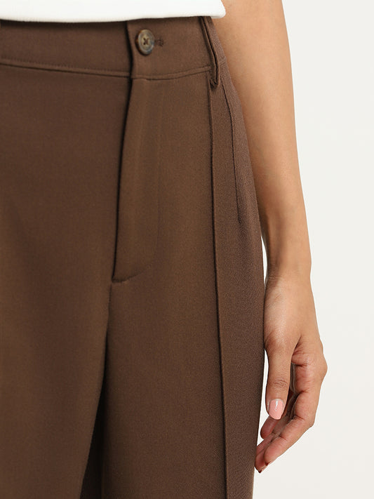 Wardrobe Brown Solid Trousers