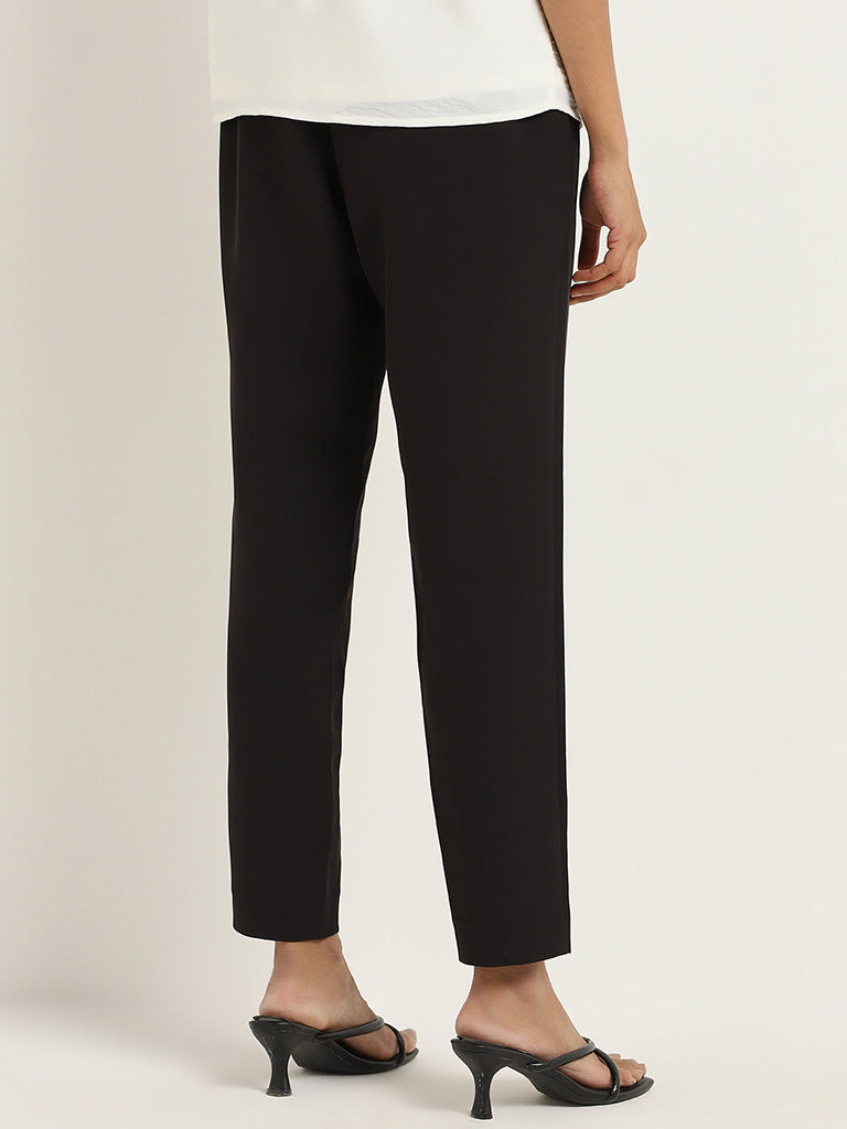 Wardrobe Plain Black Trousers