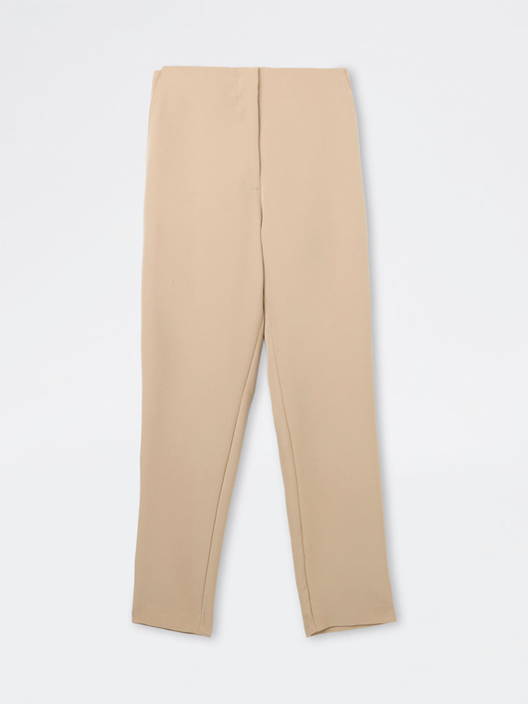 Wardrobe Plain Beige Trousers