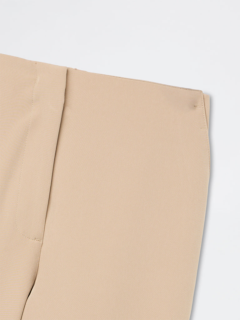 Wardrobe Plain Beige Trousers