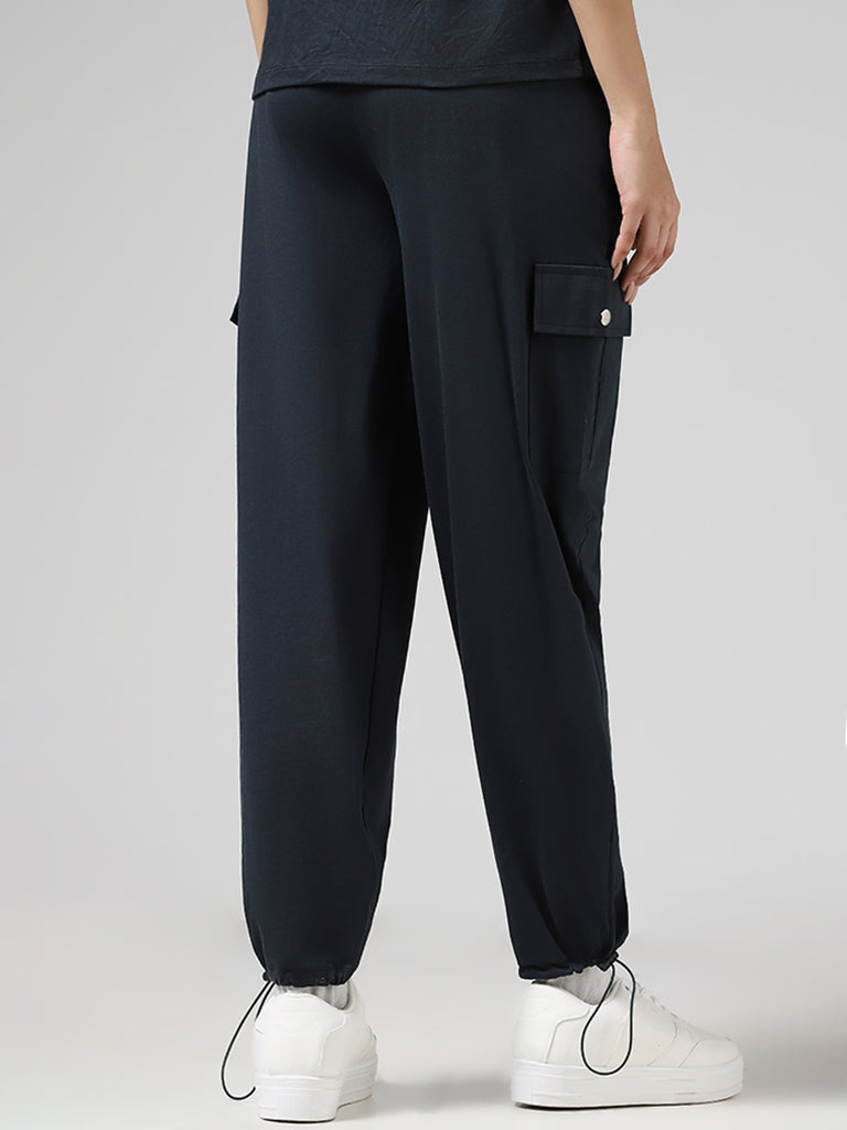 Female D No. 111 Navy Blue Track Pants at Rs 300/piece in Surat | ID:  2851212057748
