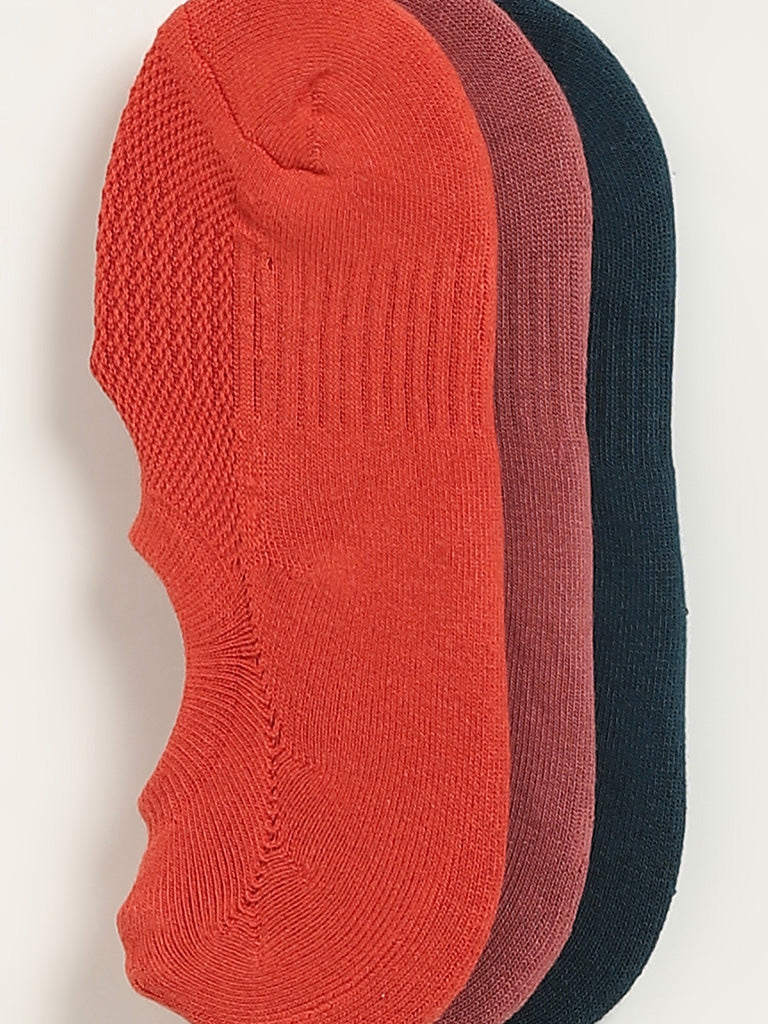WES Lounge Multicolour Solid Socks - Pack of 3