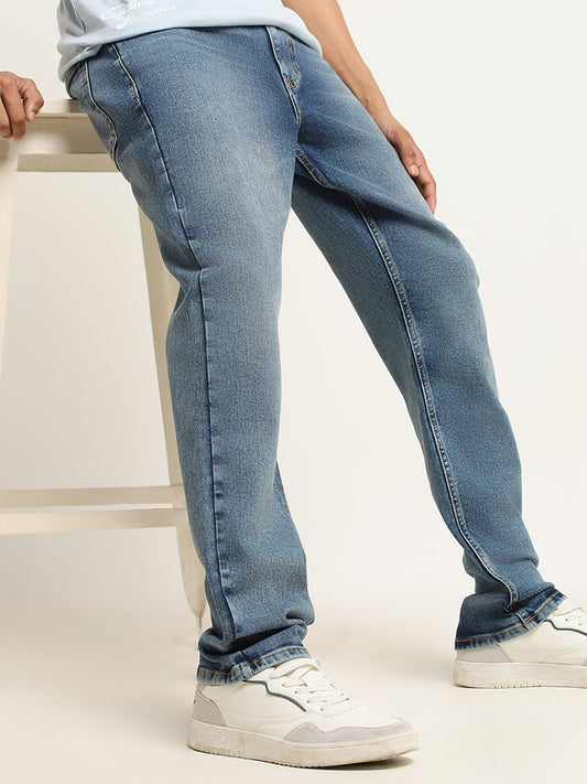 Nuon Blue Denim Straight Fit Jeans