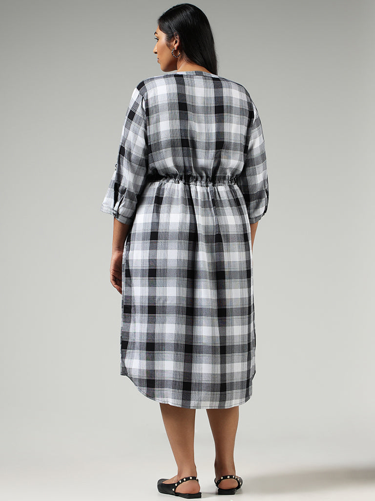 Checkered Sequin Dress – Hemline River Oaks