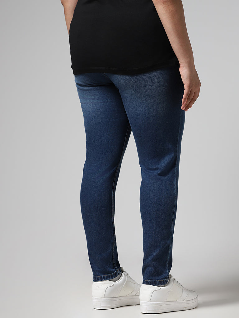 Gia Mid Blue Denim Slim Fit Jeans