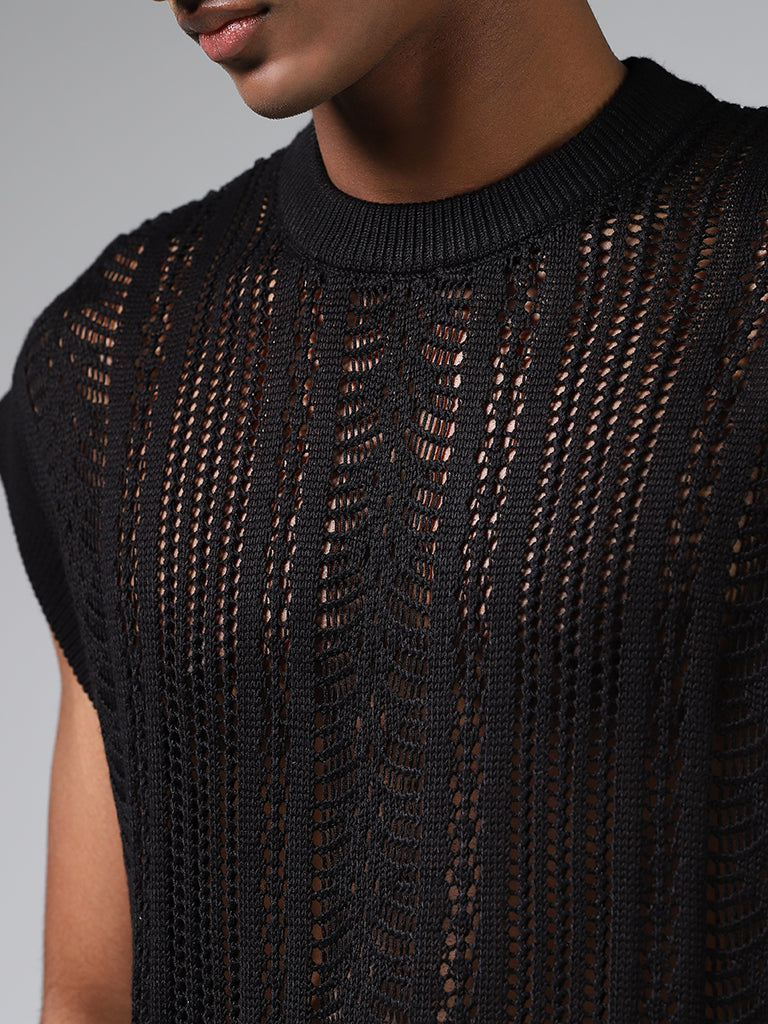 OUR LEGACY BOX SLEEVELESS LACE TOP