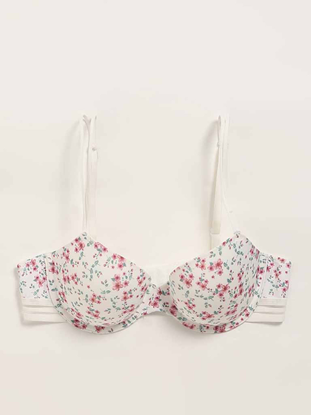 Wunderlove Floral Print Padded Underwired Bra  Ladies-Girls-Women-Online--India @ Cheap Rates Apparel-Free  Shipping-Cash on Delivery