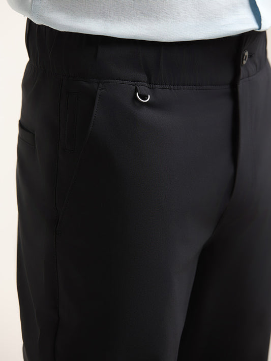 WES Casuals Black Slim Fit Chinos