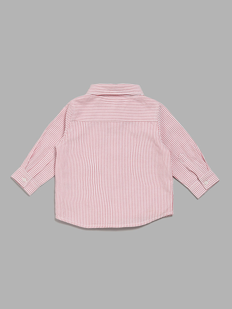 HOP Baby Striped Pink Shirt