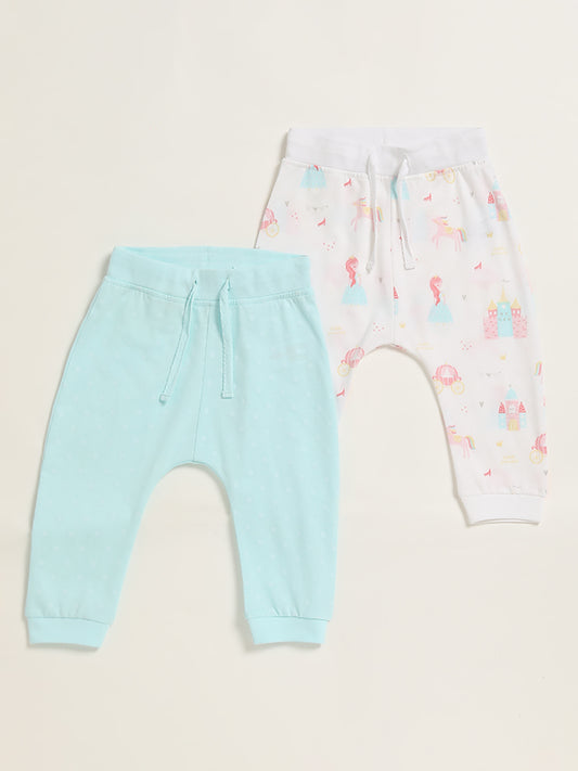 HOP Baby Multicolor Assorted Pants - Pack of 2