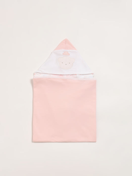 HOP Baby Pink Bear Blanket