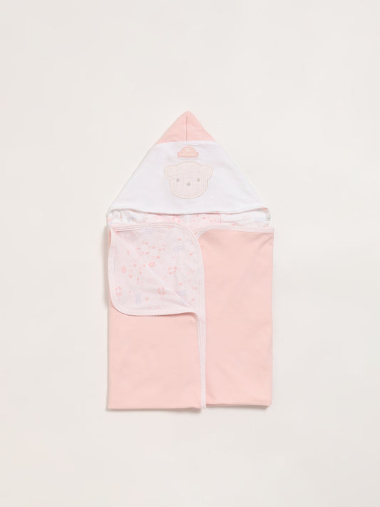 HOP Baby Pink Bear Blanket