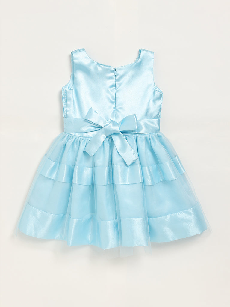 HOP Kids Blue Tulle A-Line Dress