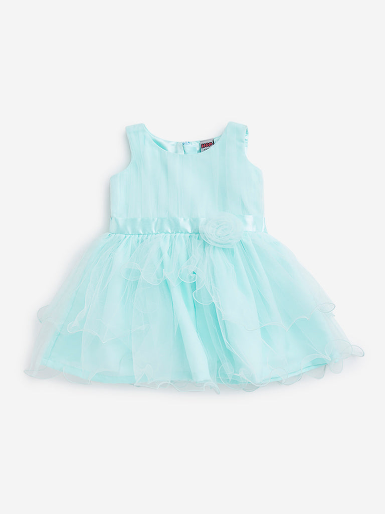 HOP Kids Mint Mesh Fit-and-Flare Dress