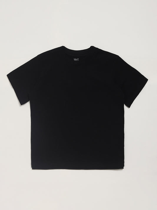 Y&F Kids Black T-Shirt