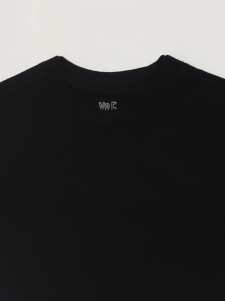 Y&F Kids Black T-Shirt