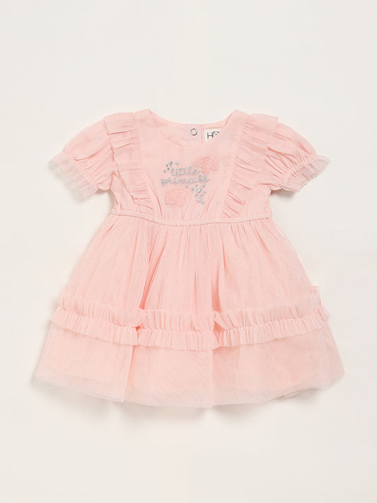 HOP Baby Peach Tulle Dress