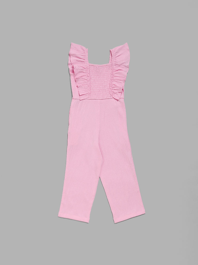 Pink jumpsuit deals for kids