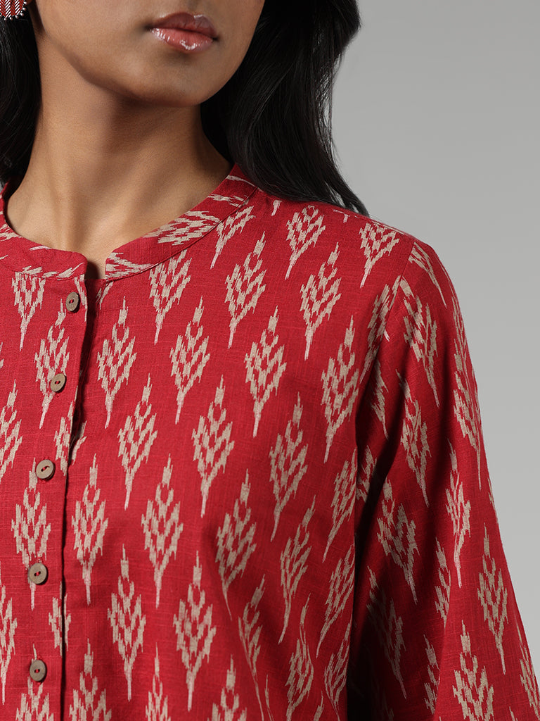 Buy Latest Designer Kurtis Online for Woman | Handloom, Cotton, Silk  Designer Kurtis Online - Sujatra | Trendy shirt designs, Ikat dress, Long  sleeve dress