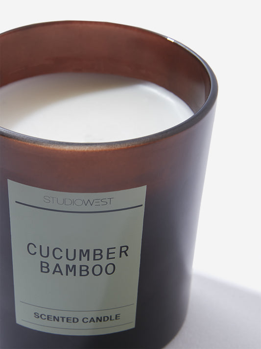 Studiowest White Cucumber Bamboo Candle - 125GM