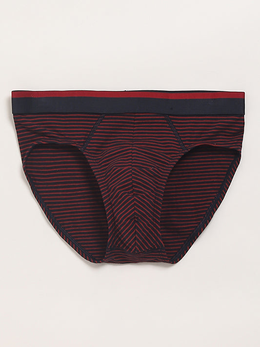 WES Lounge Red Plain Briefs - Pack of 3