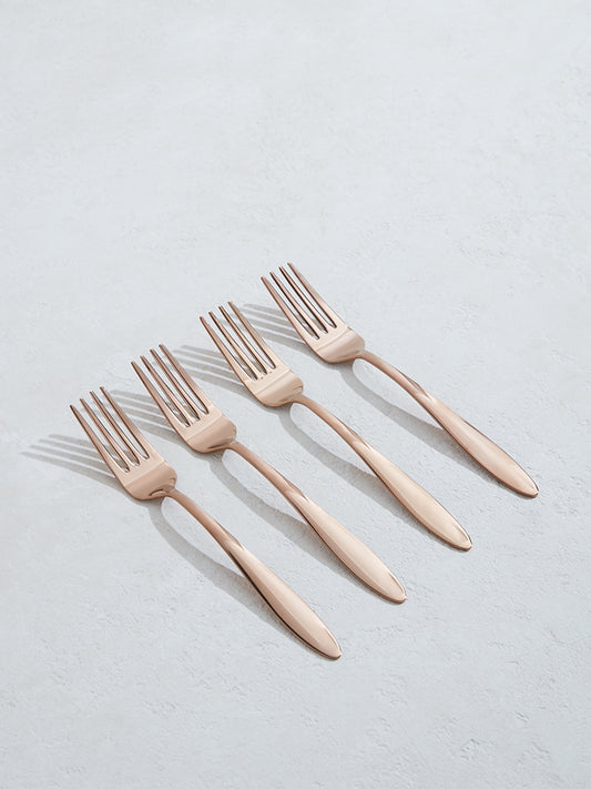 Westside Home Brown Copper Forks (Set of 4)