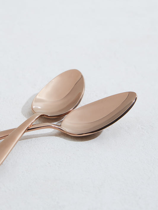 Westside Home Brown Copper Table Spoons (Set of 4)