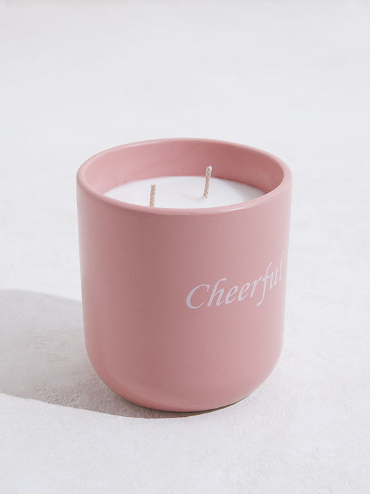 Westside Home Peach Ceramic Candle - Small